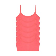 Astrid T Premium Stok Örme Günlük İçlik Kız Çocuk Pembe Yarım Atlet 6'lı Paket