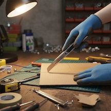 Büro Ev Ofis Hobi Takım Çantası İçin Mini Metal Maket Falçata Bıçağı