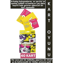 Eğlenceli Vakit Geçirme Bol Kahkaha Bağları Güçlendirme Soru Görev Oyunu 40 Kart-moodup Klasik