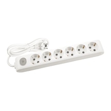 Viko Multi-let 6'lı Grup Priz Anahtarlı Topraklı Çocuk Korumalı 1 Metre Beyaz - 90117601
