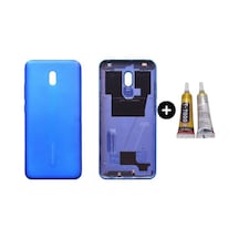 Redmi 8a Uyumlu Full Kasa Arka Pil Kapağı Mavi + B7000 Çok Renkli