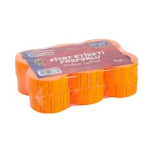 Kraf Motex Fiyat Etiketi Fosforlu Turuncu 12 X 21Mm