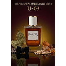 U-03 Tuxedo Edp 50 Ml - Amber & Paçuli Notalı Şık Baharatlı Şipre Unisex Parfüm Prsu03 Baharatlı