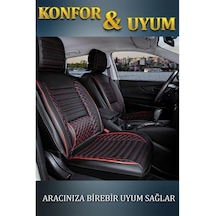 Mercedes-benz B Serisi Oto Koltuk Kılıfı Ön Arka Set Siyah Kırmızı Plus Serisi Scr