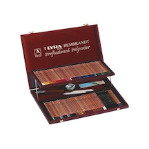 Lyra Rembrandt Polycolor Art Set Kuru Boya Çizim Seti Ahşap Kutu