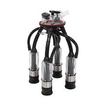 Melasty Süt Sağma Makinesi 240 Cc Sağım Demeti Özel Ölçü Şeffaf Kılıf / Kauçuk Memelik -2455