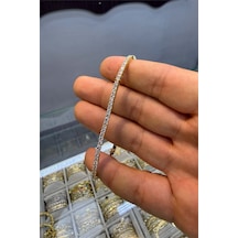 3 Mm Su Yolu Döküm Bileklik Altın