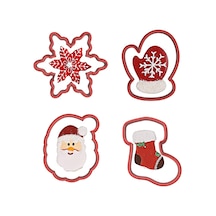 Yılbaşı Noel Kurabiye Kalıbı 4'lü Set-2