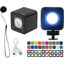 Led Işık 10M Ip67 Su Geçirmez Dahili Pil 200-5500 20 Renk Filtre Siyah