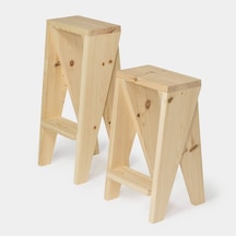 Ahşap Bahçe Tabure