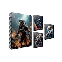 Gıpta A4 80 Yaprak Çizgili Station Spiralli Karton Kapak Defter 7179000 Standart