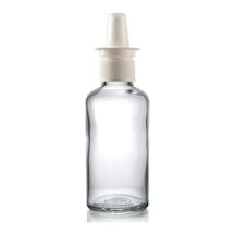 50ml Şeffaf Şişe, Burun Spreyi, 24 Adet Nazal Spreyli, Ecza Şişesi, İlaç Şişesi Diğer