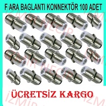 F Ara Konnektör Dişi Kablo Birleştirici 100 Adet