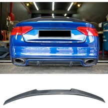Audi A5 2007-2016 Plastik Parlak Siyah M4 Spoyler