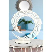 Begüsa Bakü Metal Aksesuar Biblo 35 Cm Beyaz