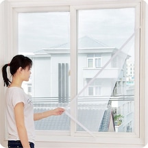 150x100 Cm 5 Metre Çift Taraf Bantlı Pencere Sinek Önleyici Kovucu Sineklik Perdesi Polyester