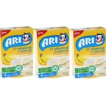 Arı Mama 12 Vitaminli 6 Mineralli Sütlü Muzlu Pirinç Unu Mama 3 Adet 250 Gr