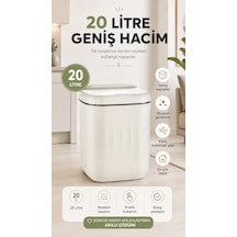 Sensörlü Çöp Kovası 20 Litre Beyaz