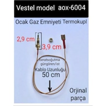Vestel Uyumlu Ankastre Ocak Termokupl Gaz Emniyet Sensörü Model Aox-6004