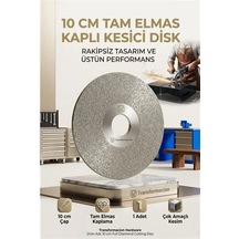 Mey İthalat Profesyonel Full Elmas Disk 100mm - Granit, Seramik, Metal Kesme & Bileme Taşı 723178