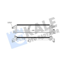 Kale 350805 Turbo Radyatörü Intercooler - Ford Focus 3 2014- 1.5 1862383 - F1f18d048ab