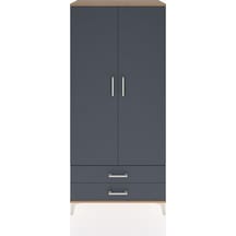 Hyperion Dolap 3 Raflı 2 Çekmeceli Tek Askılı 88x44x195 Çam-a... Çam
