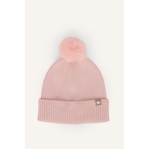 Defacto Dokuma Etiketli Triko Bere Kız Bebek E9999a526wnpn424 Pembe-pn424
