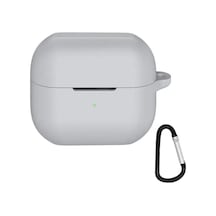 Nanospace Galaxy Buds3 İle Uyumlu Kılıf Kancalı Yıkanabilen Silikon Kılıf Gri