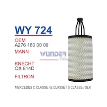 WUNDER WY724 YAĞ FİLTRESİ - MERCEDES C-KLASSE/ E-KLASSE/ S-KLASSE