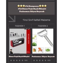 2'li Set Bıçak Bileyici Ve Jülyen Meyve Sebze Soyacak