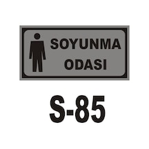 Iş Güvenliği Pvc Dekota Uyarı - Ikaz Levhası Bay Soyunma Odası
