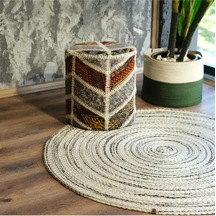 Dekomatt Cortado Dekoratif Paspas Siyah Bej