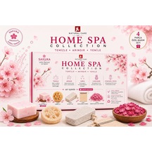 Natural Care Sakura Çiçeği Sabun Hediyeli 4 Parçalı Doğal Cilt Bakım Seti, Kabak Lifi, Pomza Taşı, Bursa Kesesi, Kurutulmuş Gül Yaprağı Sakura Çiçeği