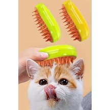 Thentech Buhar Üfleme Özellikli Kedi Köpek Tüy Tarağı Tüyleri Yumuşatıp Tarayan Silikon Uç Kedi Köpek Tarağı