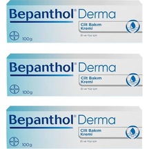 Bepanthol Derma El ve Yüz İçin Cilt Bakım Kremi 3 x 100 G