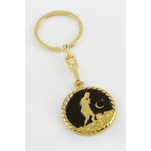Zengemtx Atatürk Metal Anahtarlık-sarı