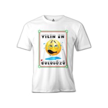 Yılın En Sulugözü Beyaz Erkek Tshirt