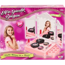 Zey2044 Led Işıklı Elif'in Güzellik Dünyası Makyaj Seti -zey Toys