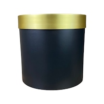 Cihan Çiçekçilik Gold Kemerli 30x30 Siyah Saksı Siyah