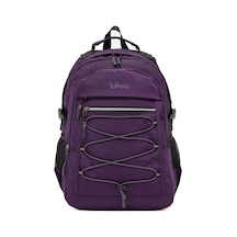 Kaff Young 51537 Purple Mor Unisex Çok Cepli Suya Dayanıklı Sırt Çantası