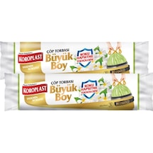 Koroplast Koku Hapsetmeli Büyük Boy Yasemin Kokulu Büzgülü Çöp Torbası