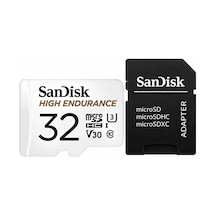 Sandisk High Endurance 32 Gb Microsdhc Hafıza Kartı + Sd Adaptör 100 Mb/s, U3 V30 Class 10, 4k Ful