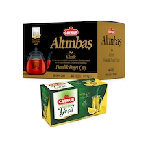 Herdem Limonlu Yeşil Çay Ve Altınbaş 40'lı Demlik Poşet Çay Paketi