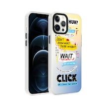 Apple iPhone Uyumlu 12 Pro Max Kılıf Vibe Desenli Kamera Yükseltili Mat Parmak İzi Tutmayan Silikon Pazarplus Kelimeler