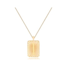 Diamond Line-Gülaylar - Sarı Altın 14 Ayar Harf Kolye N11.25173