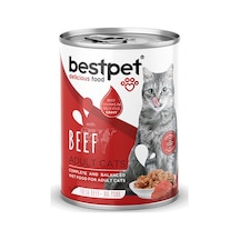 Bestpet Parça Etli Sığrlı Etli Yetişkin Kedi Konservesi 12 Adet 400 Gr 243-20014.03