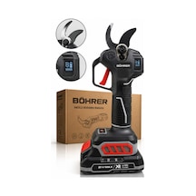 Böhrer Ba011441 Pro Seri 2 Akülü Dijital Göstergeli 30mm - Çift Kademeli Dal Budama Makası