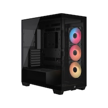 3500x Rs-r Siyah 3x120mm Argb Fan Temperli Cam Mid Tower E-atx Gaming Kasa Cc-9011322-ww