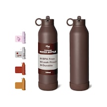 3 Katmanlı Paslanmaz Çelik Termos Seti 750 Ml - Plum 1286951 Açık Beyaz