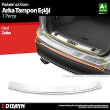 S-dizayn Opel Zafira Tourer C Krom Arka Tampon Eşiği 2011-2019 A+ Kalite
